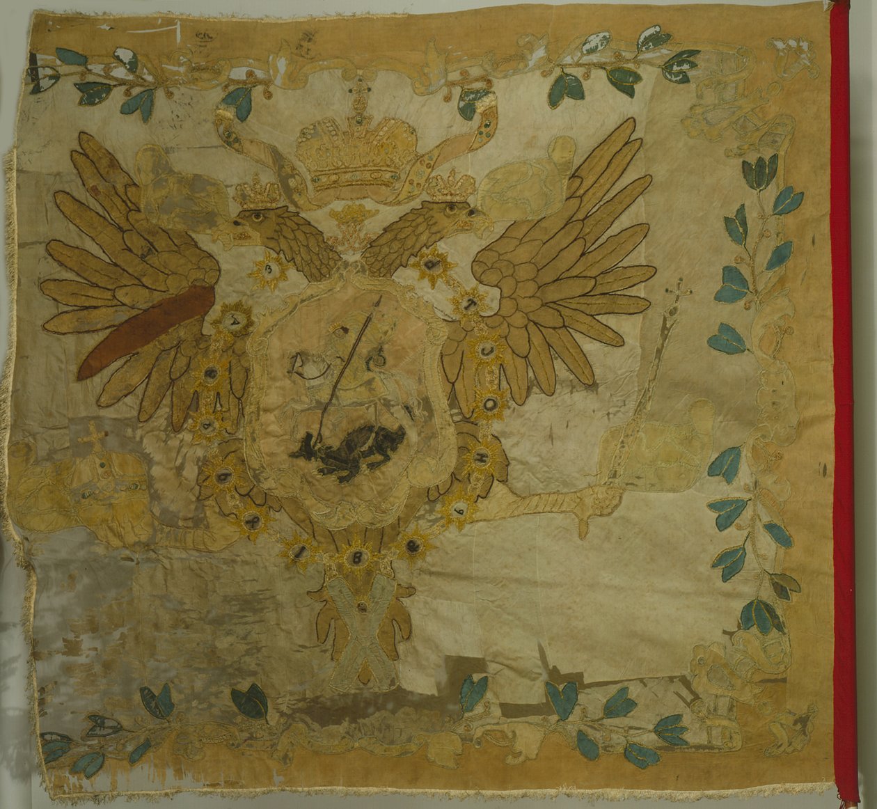 Saint George Flaga pułku piechoty w czasach Anny Ioannovna, 1730s autorstwa Banners and Standards Flags
