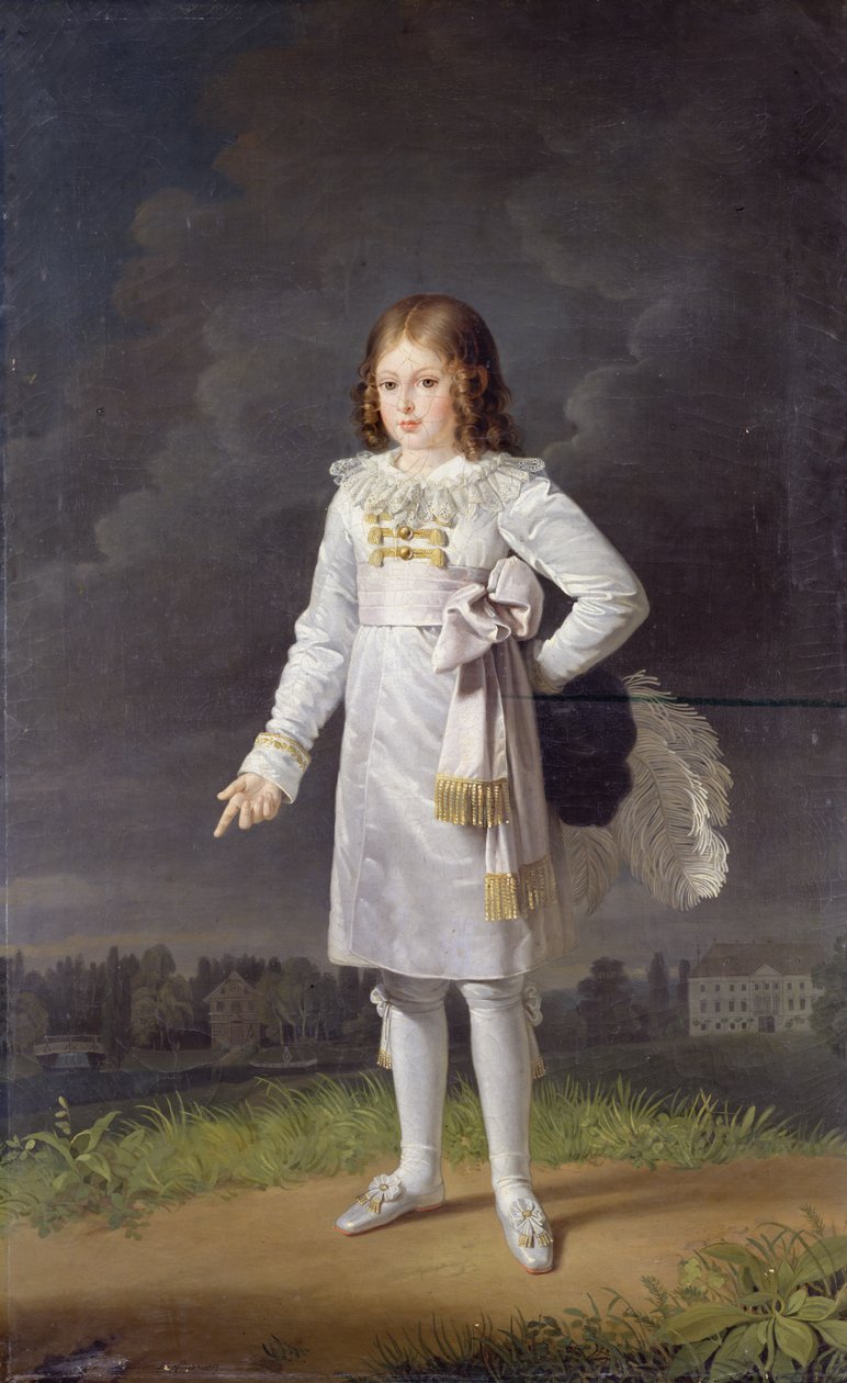 Fryderyk-Napoleon (1815-33) Książę Bacciochi, 1819 autorstwa Barbara Krafft