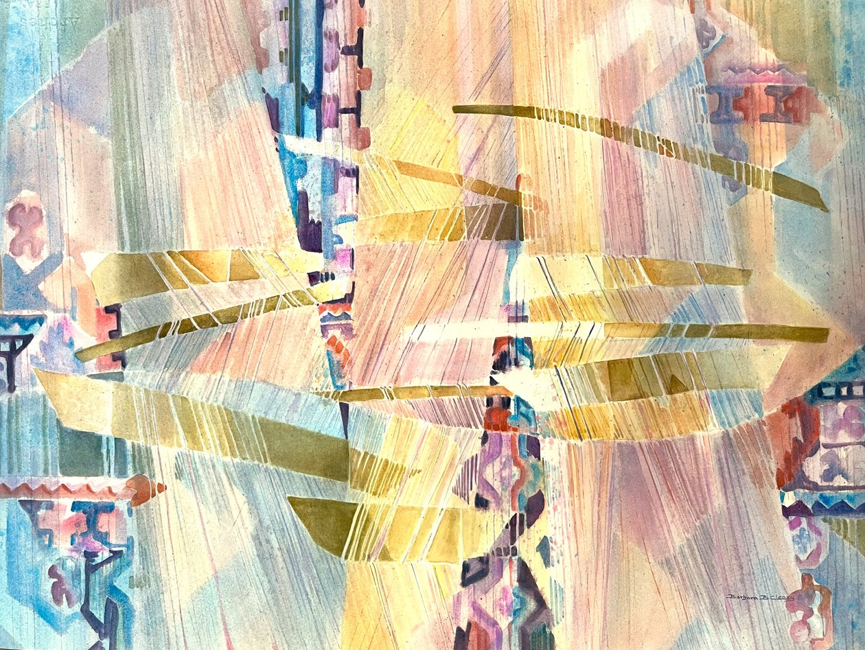 Seria Loom, ok. 1980-2000 (akwarela na papierze) autorstwa Barbara Cleary