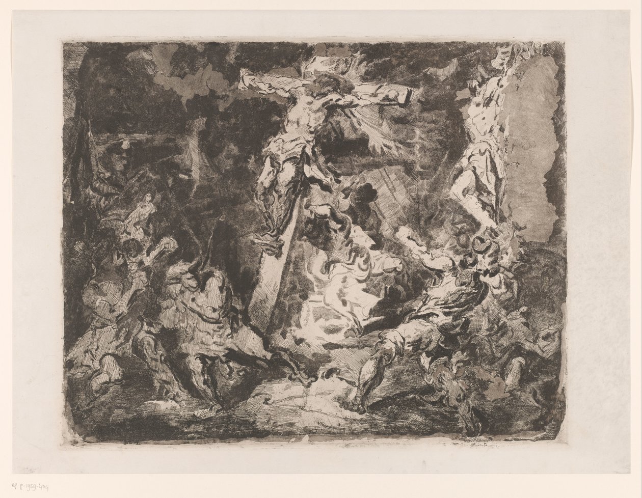 Chrystus na krzyżu autorstwa Barbara Elisabeth van Houten (signed by artist)