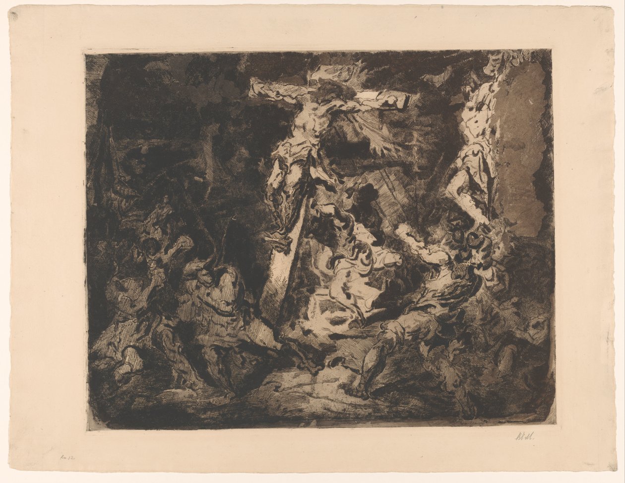 Chrystus na krzyżu autorstwa Barbara Elisabeth van Houten (signed by artist)