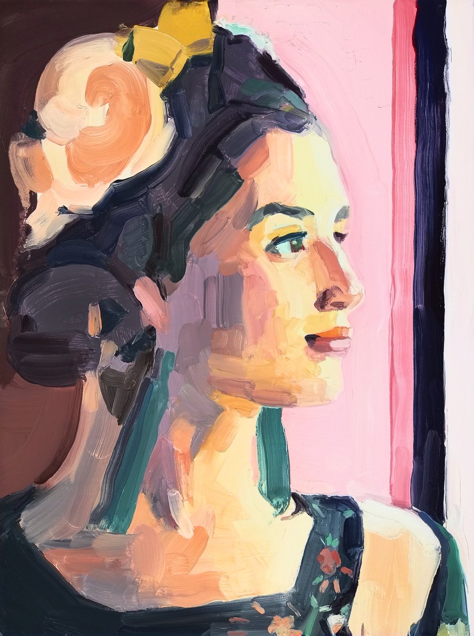 Believing, 2018 (olej na płótnie) autorstwa Barbara Hoogeweegen