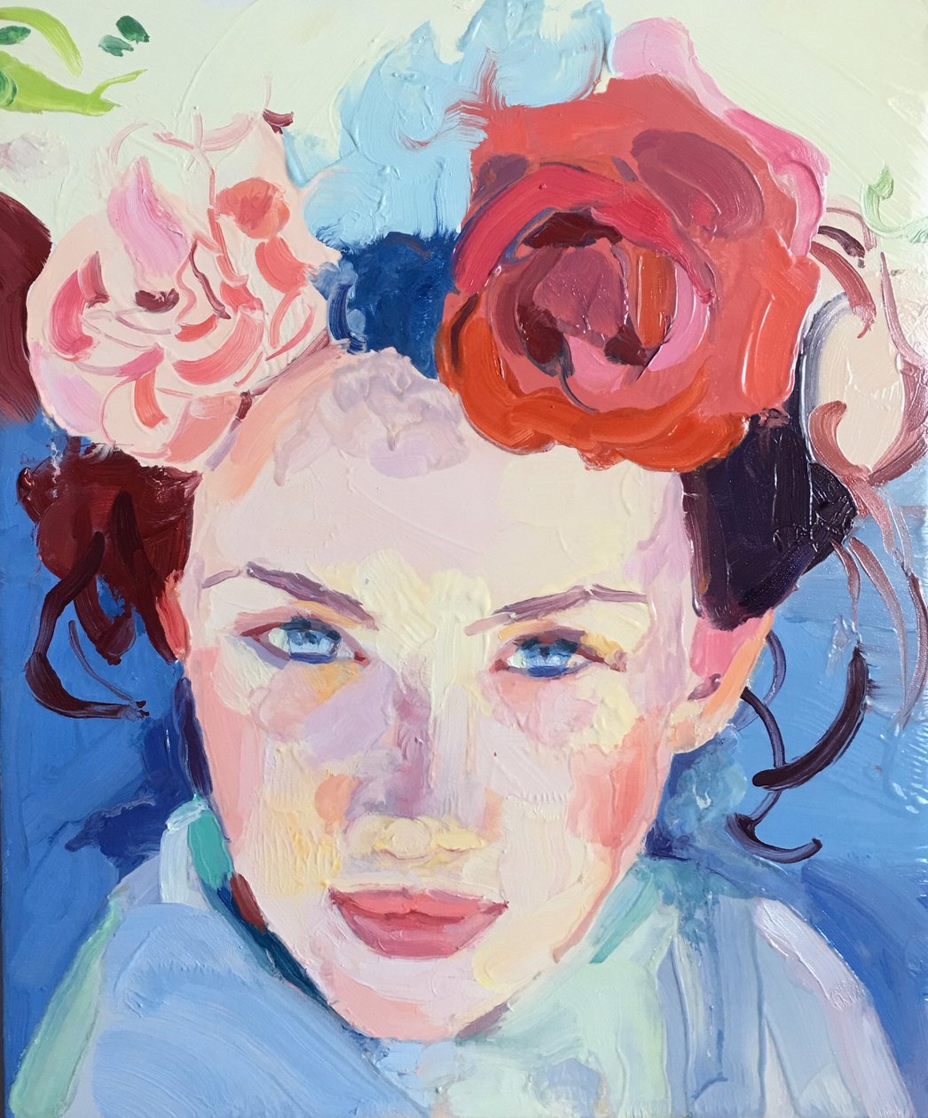 „Róże są czerwone”, 2018 autorstwa Barbara Hoogeweegen