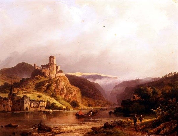 Beilstein nad Mozelą autorstwa Barend Cornelis Koekkoek