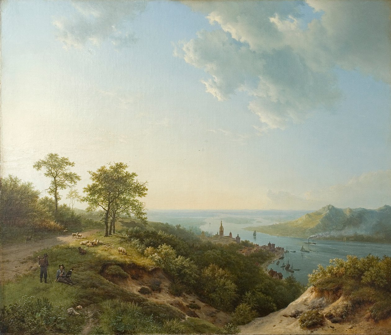 Widok na Heidelberg, 1837 autorstwa Barend Cornelis Koekkoek
