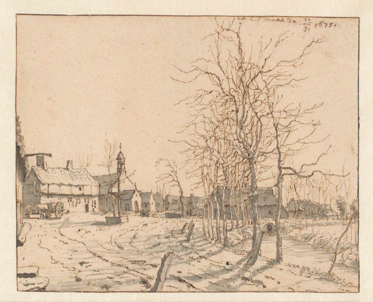 Widok Gemert, Brabancja Północna autorstwa Barend Klotz (attributed to)