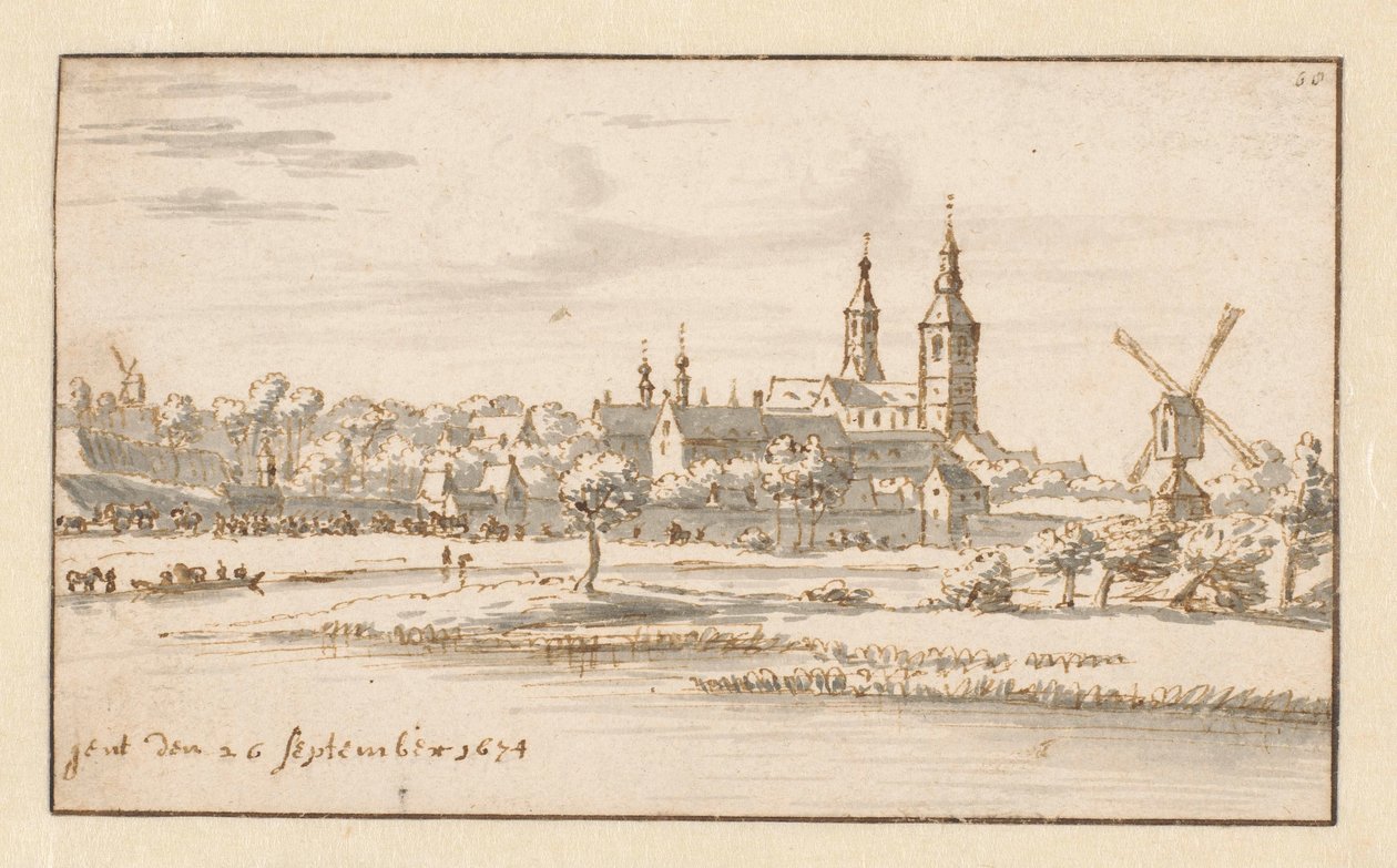 Widok Gandawy autorstwa Barend Klotz (attributed to)