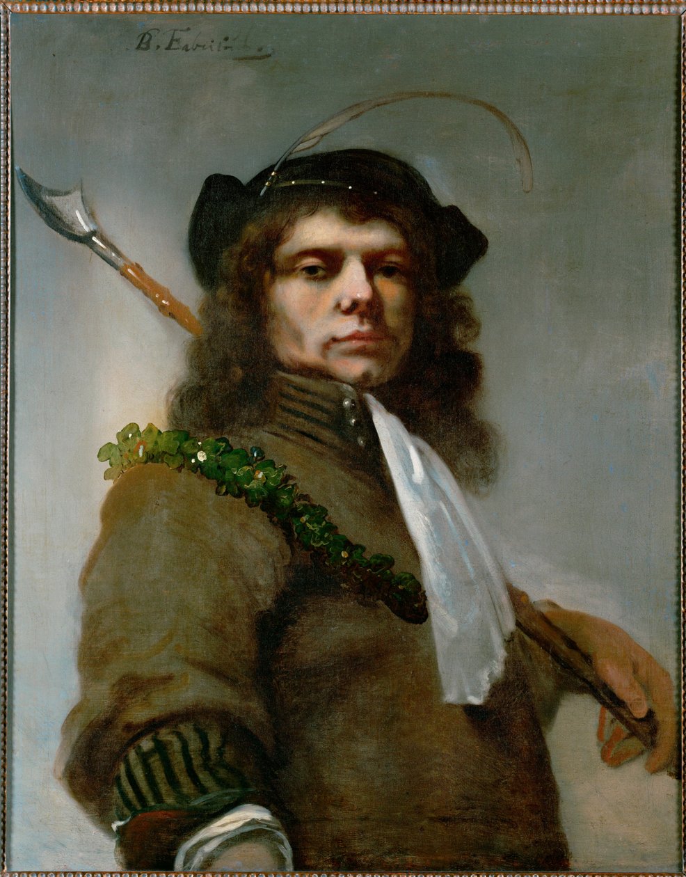 Autoportret Fabritiusa jako pasterza... (olej na płótnie) autorstwa Barent Fabritius