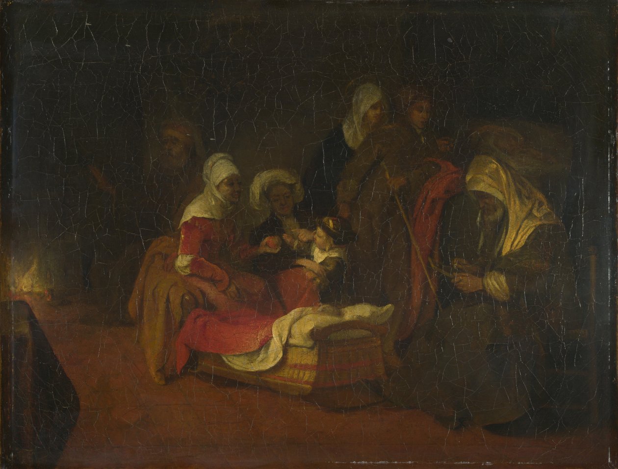 Nadanie imienia św. Jana Chrzciciela, c. 1655 autorstwa Barent Fabritius
