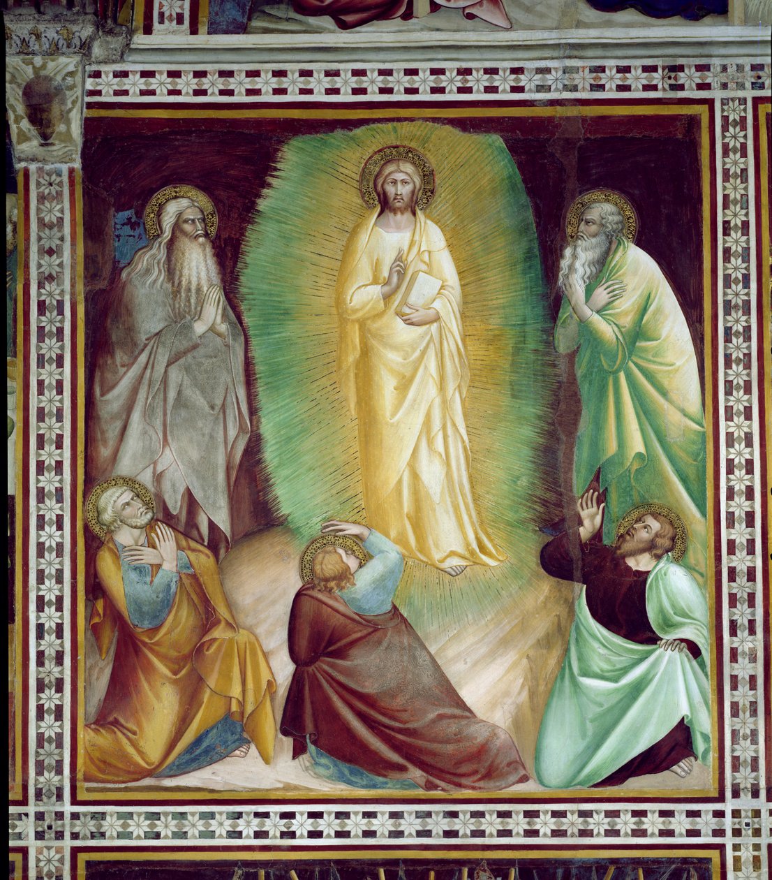 Przemienienie Chrystusa, z serii Scen Nowego Testamentu autorstwa Barna da Siena