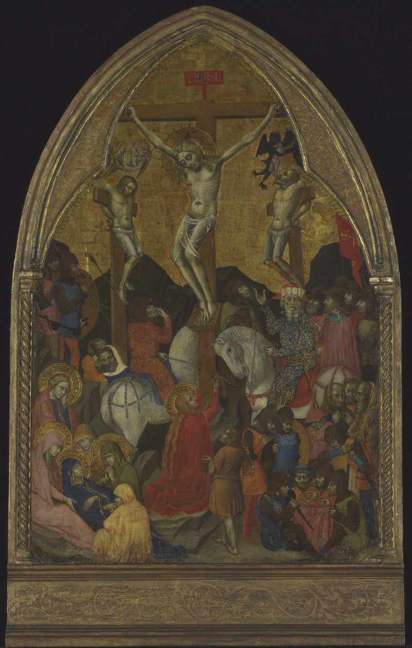 Ukrzyżowanie, ok. 1375 r. (tempera i złoto na drewnie) autorstwa Barnaba da Modena