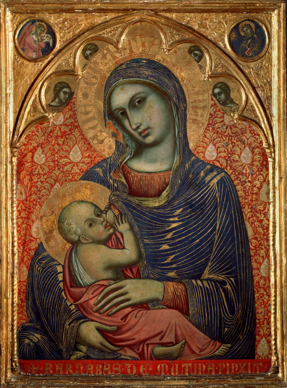 Maryja karmiąca Jezusa (malarstwo) autorstwa Barnaba da Modena