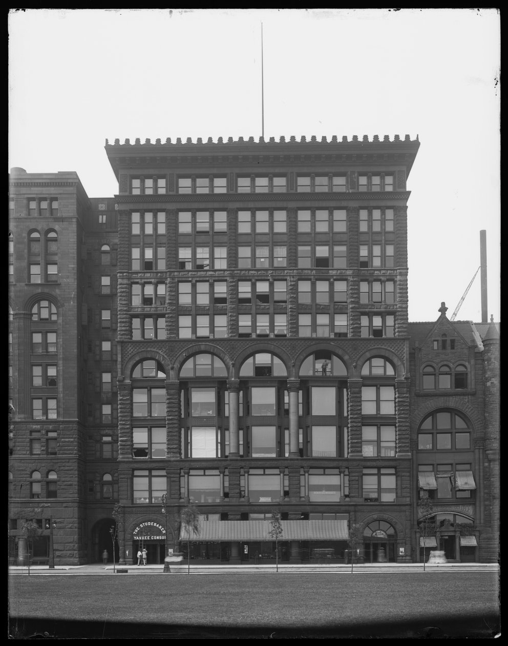 Fine Arts Building, Chicago, Illinois, USA, ok. 1903 (zdjęcie czarno-białe) autorstwa Barnes and Crosby