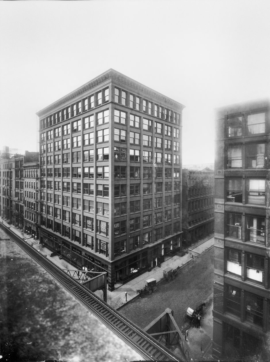 Williams Building, Chicago, Illinois, USA, ok. 1905 (zdjęcie czarno-białe) autorstwa Barnes and Crosby