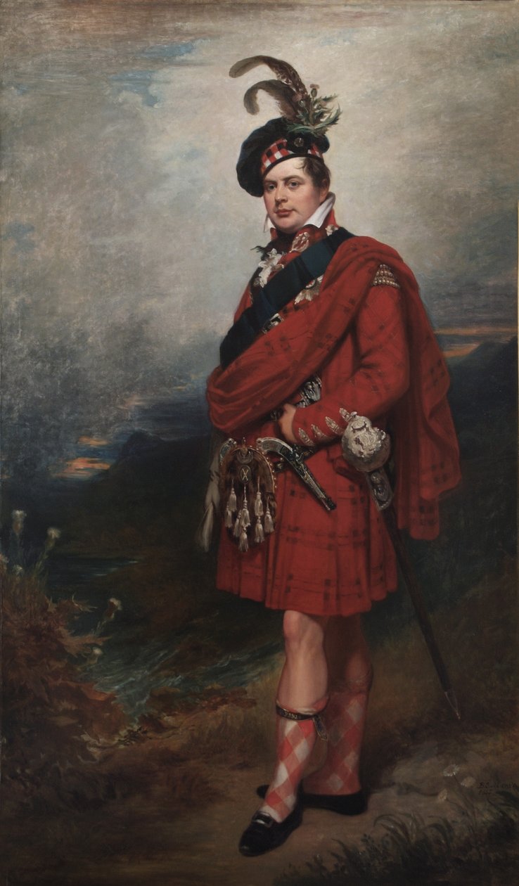 Augustus Fryderyk, książę Sussex, w stroju góralskim, 1885 autorstwa Barnett Samuel Marks