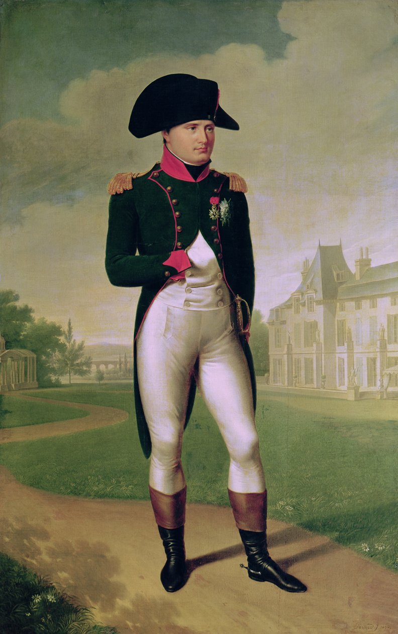 Napoleon I (1769-1821) przed Chateau de Malmaison, 1804 autorstwa Baron François Pascal Simon Gérard