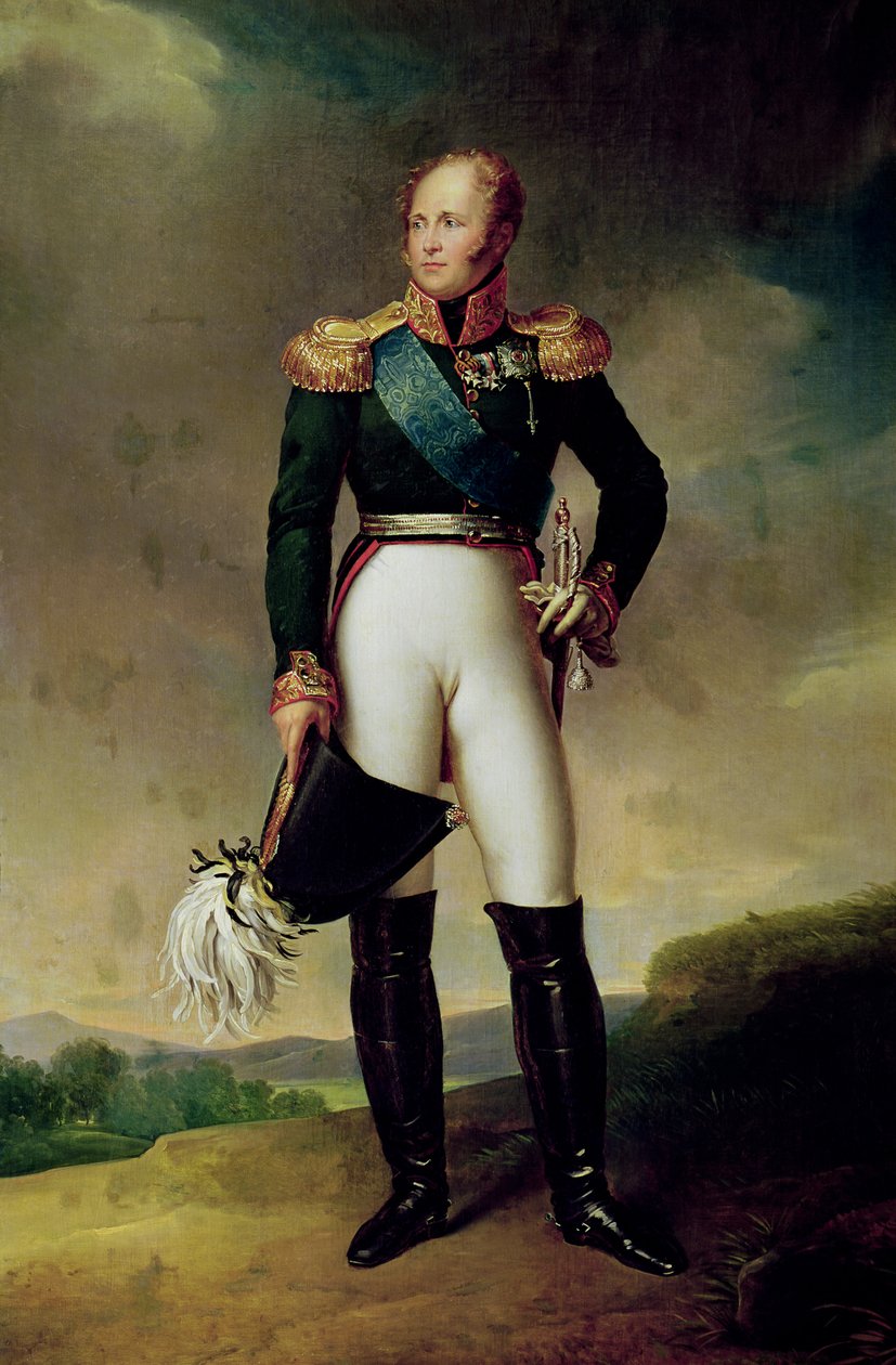 Portret Aleksandra I (1777-1825) 1814 autorstwa Baron François Pascal Simon Gérard