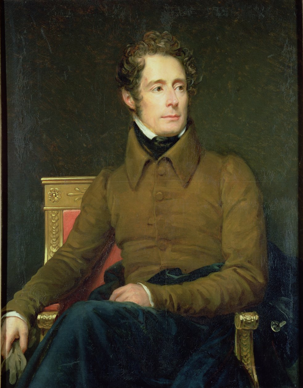 Portret Alfonsa de Lamartine (1790-1869), 1831 autorstwa Baron François Pascal Simon Gérard