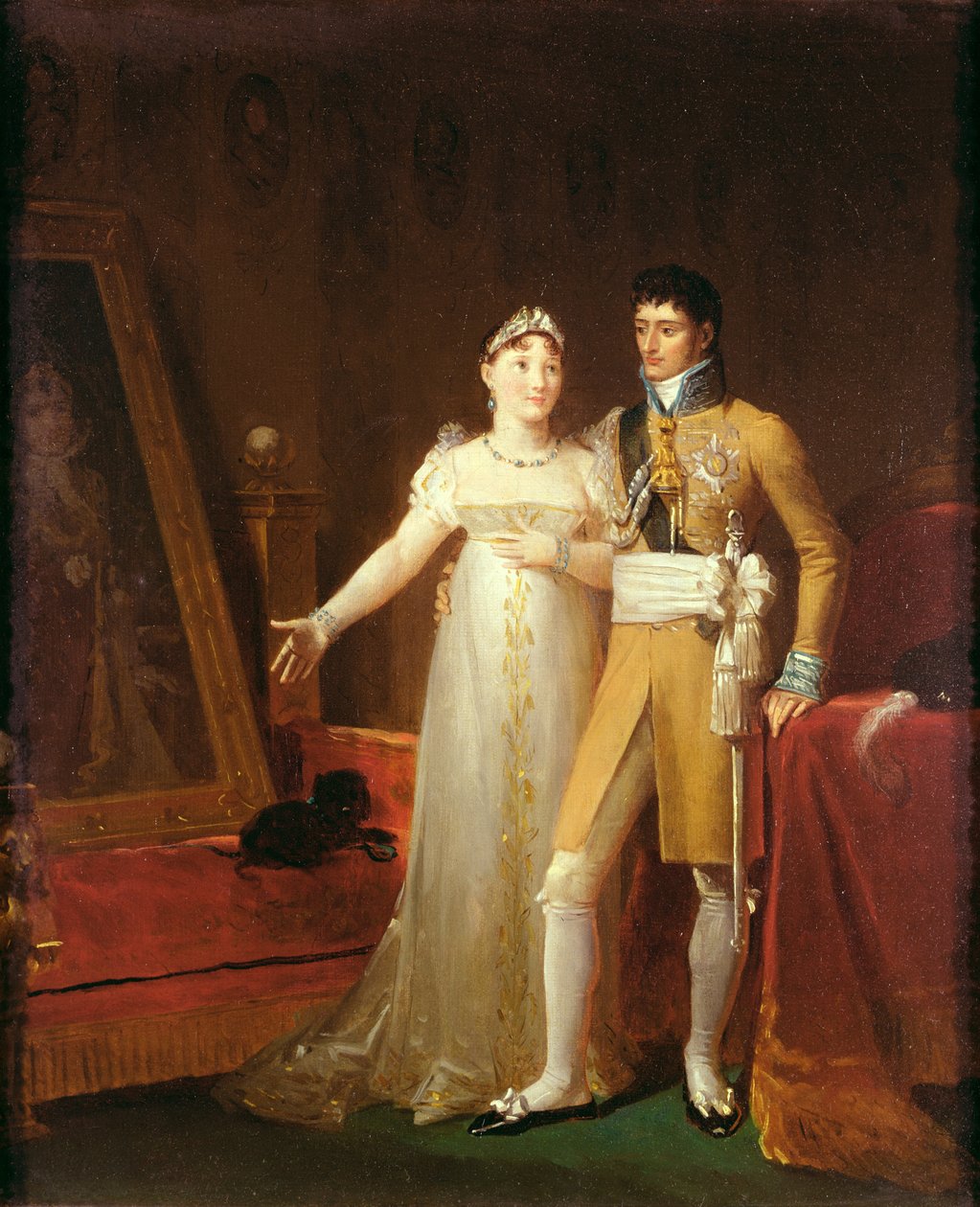 Portret Jerome Bonaparte (1784-1860) i jego żony Katarzyny (1783-1835) z Wirtembergii autorstwa Baron François Pascal Simon Gérard