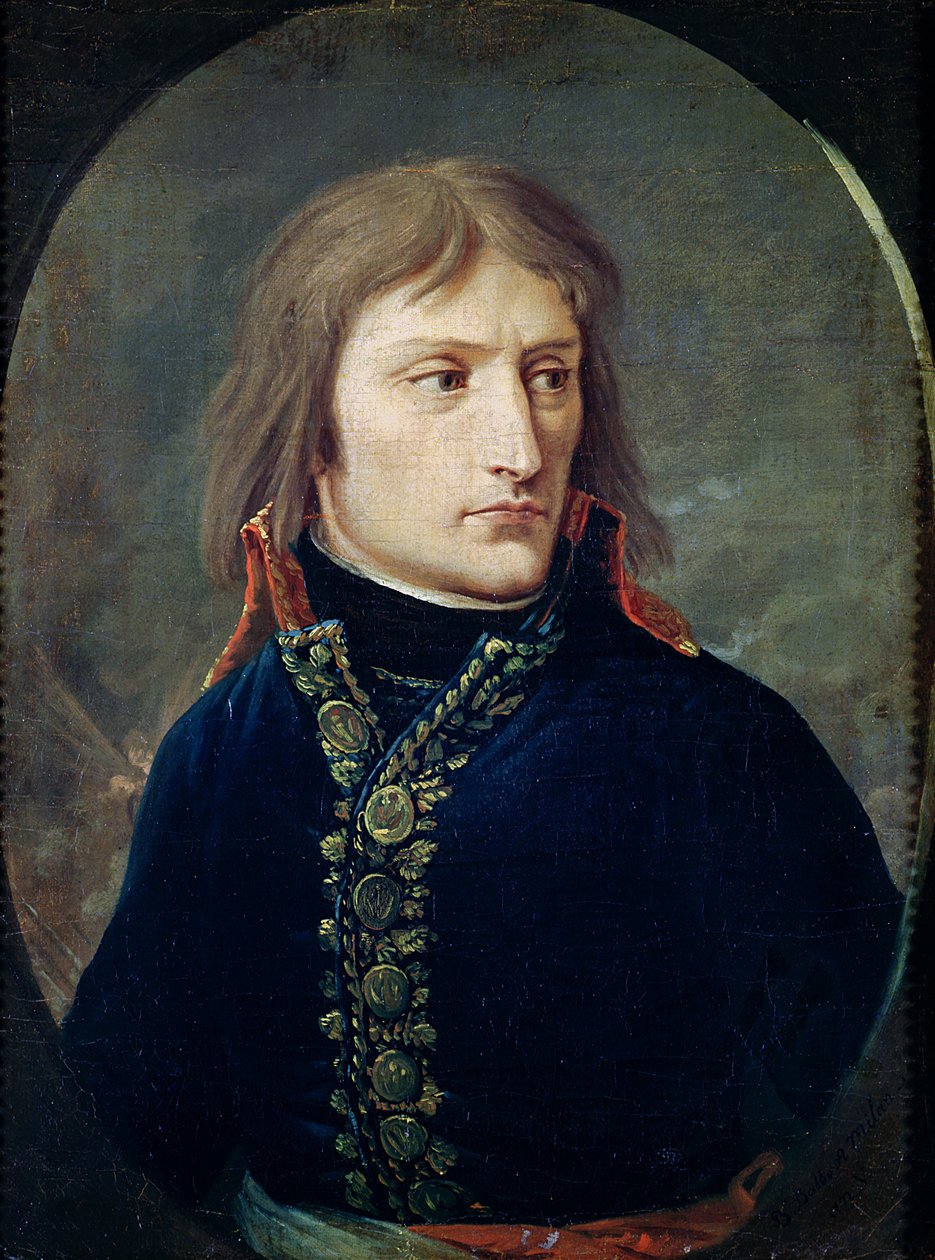 Napoleon Bonaparte (1769-1821) jako głównodowodzący armii włoskiej, 1796-97 autorstwa Baron Louis Albert Bacler d