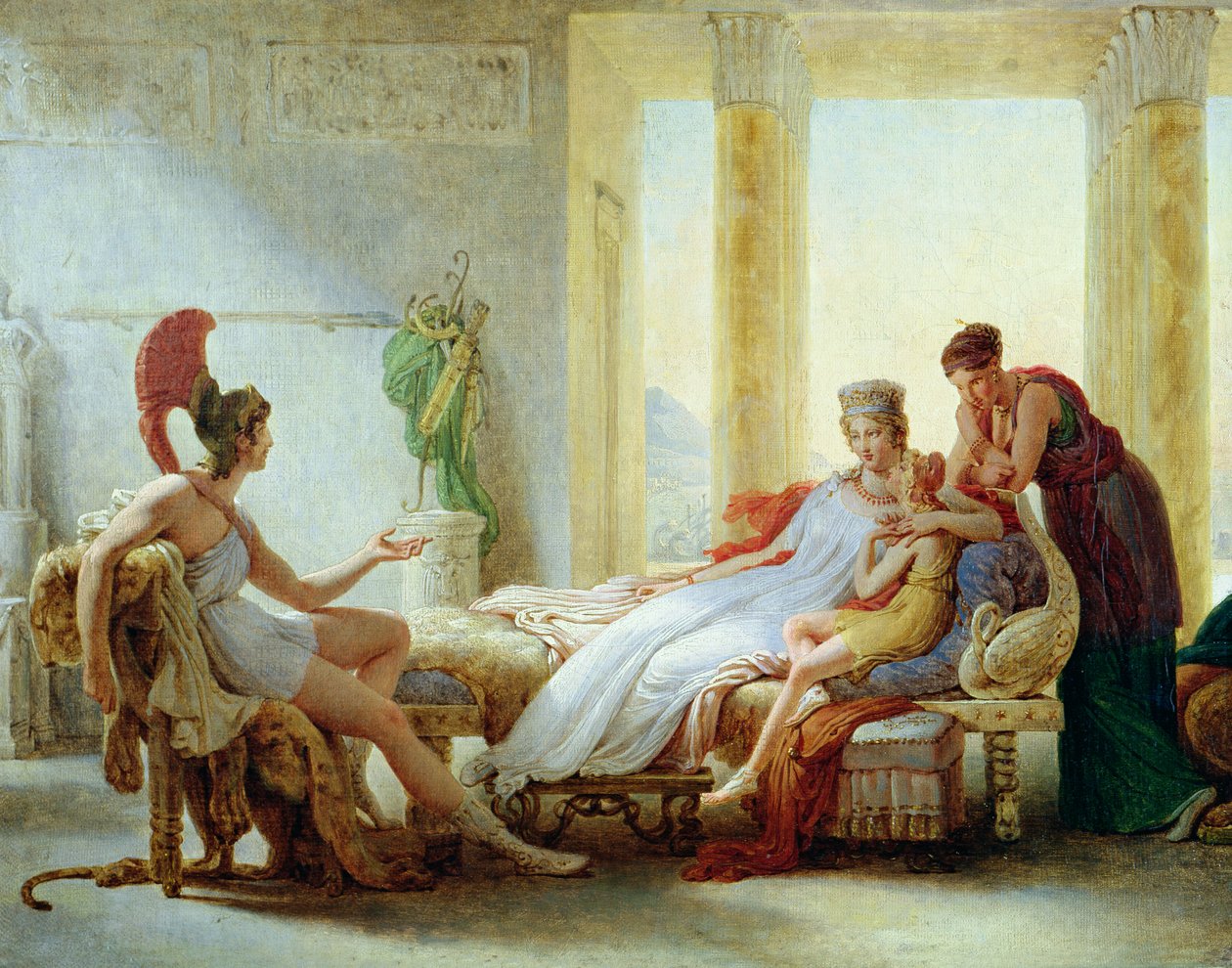 Eneasz opowiada Dydonie o katastrofie w Troi, 1815 r autorstwa Baron Pierre Narcisse Guerin