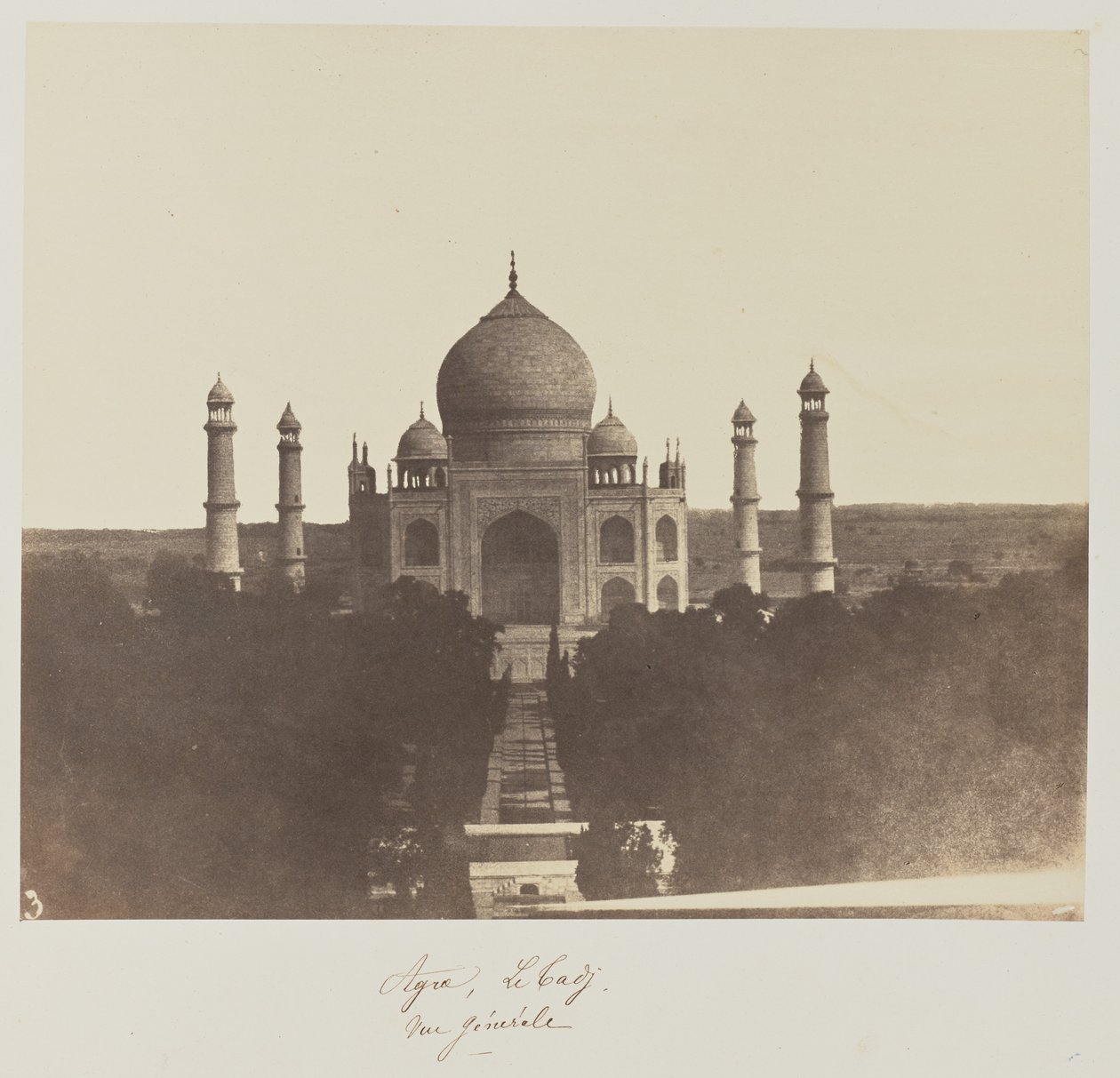 Agra, Taj, widok ogólny autorstwa Baron Alexis de La Grange