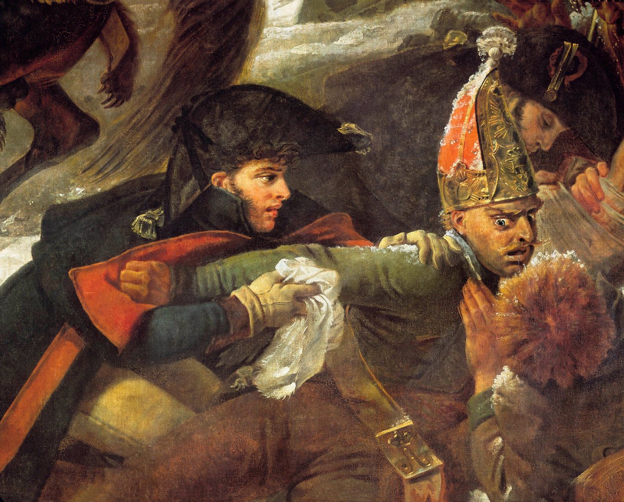 Napoleon I na polu bitwy pod Eylau 9/02/1807, Detal autorstwa Baron Antoine Jean Gros