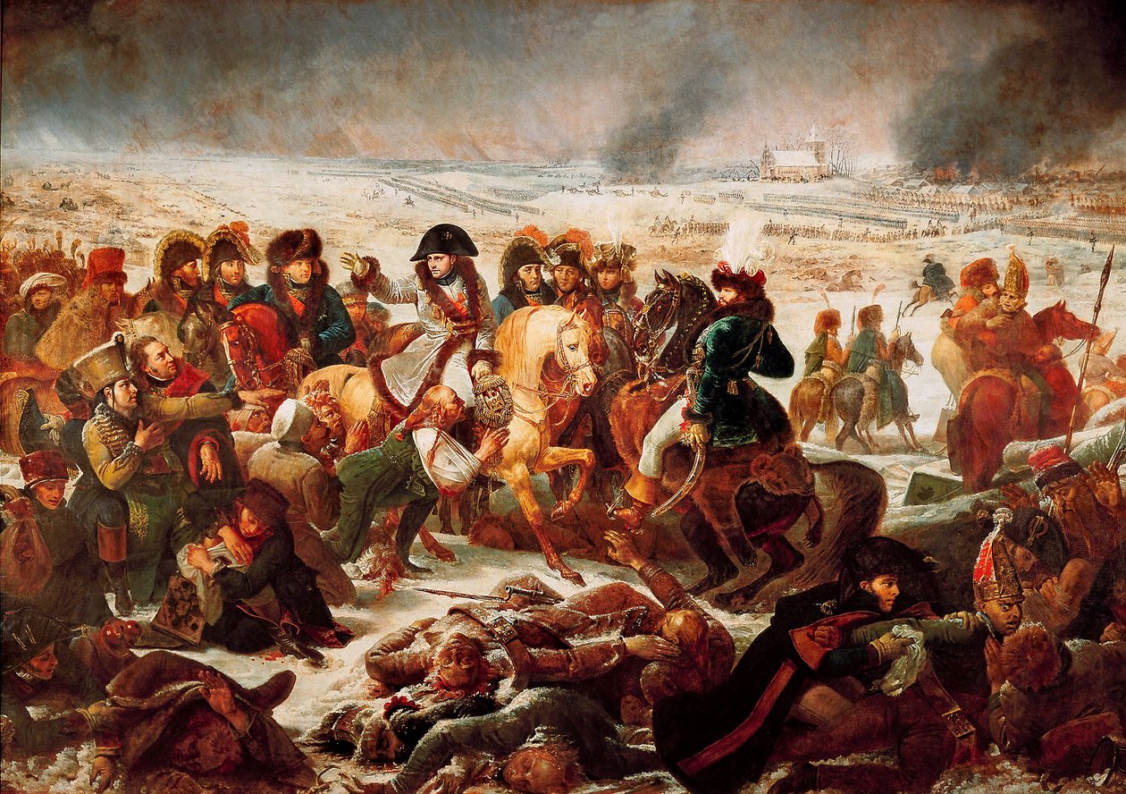 Napoleon I na polu bitwy pod Eylau 9 lutego 1807 roku. 1808 (olej na płótnie) autorstwa Baron Antoine Jean Gros