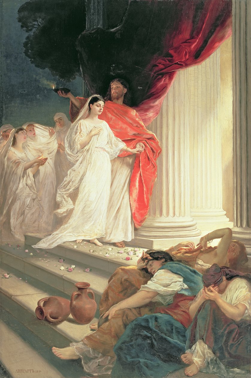 Przypowieść o pannach mądrych i głupich autorstwa Baron Ernest Friedrich von Liphart