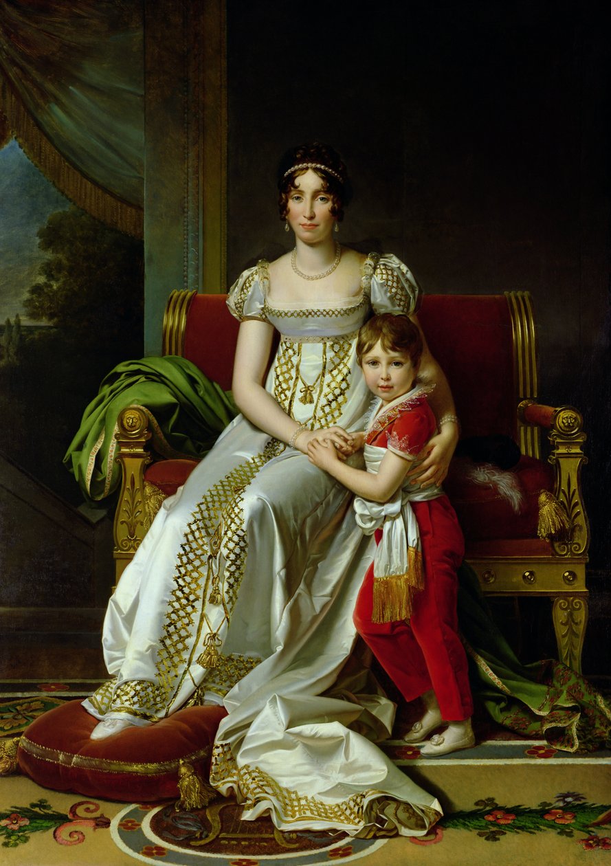 Hortense de Beauharnais (1783-1837) Królowa Holandii i jej syn, Napoleon Charles Bonaparte (1802-07) 1806 autorstwa Baron François Pascal Simon Gérard