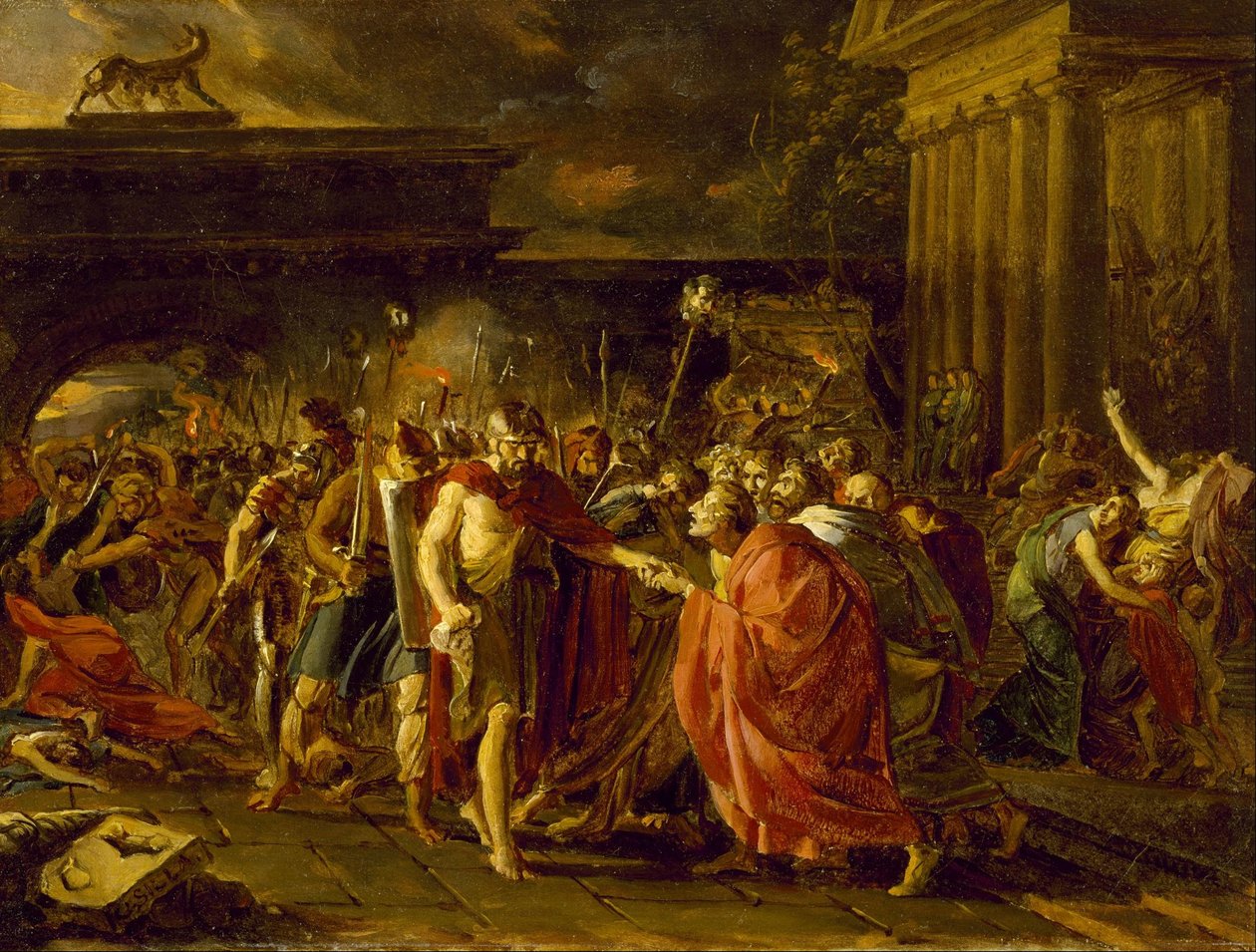 Powrót Mariusza do Rzymu autorstwa Baron François Pascal Simon Gérard