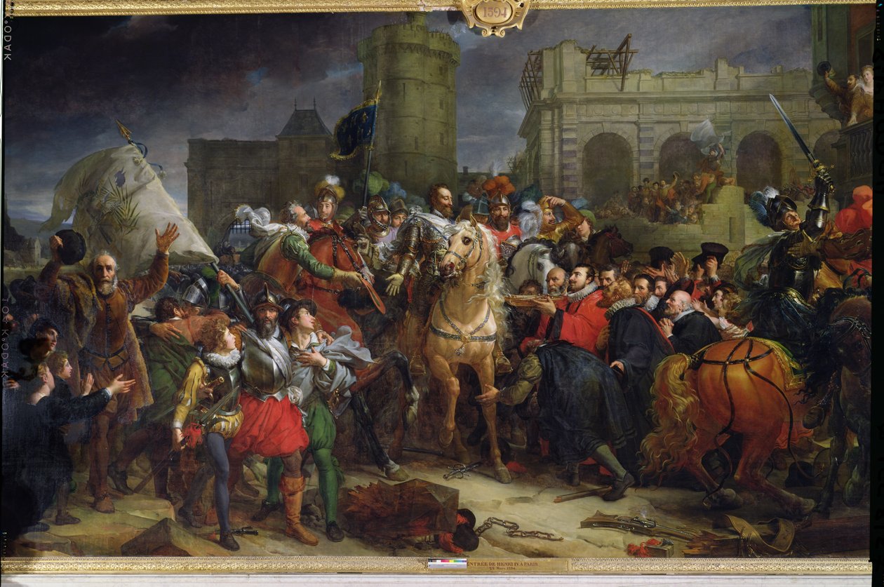 Wjazd Henryka IV (1553-1610) do Paryża, 22 marca 1594 r. autorstwa Baron François Pascal Simon Gérard