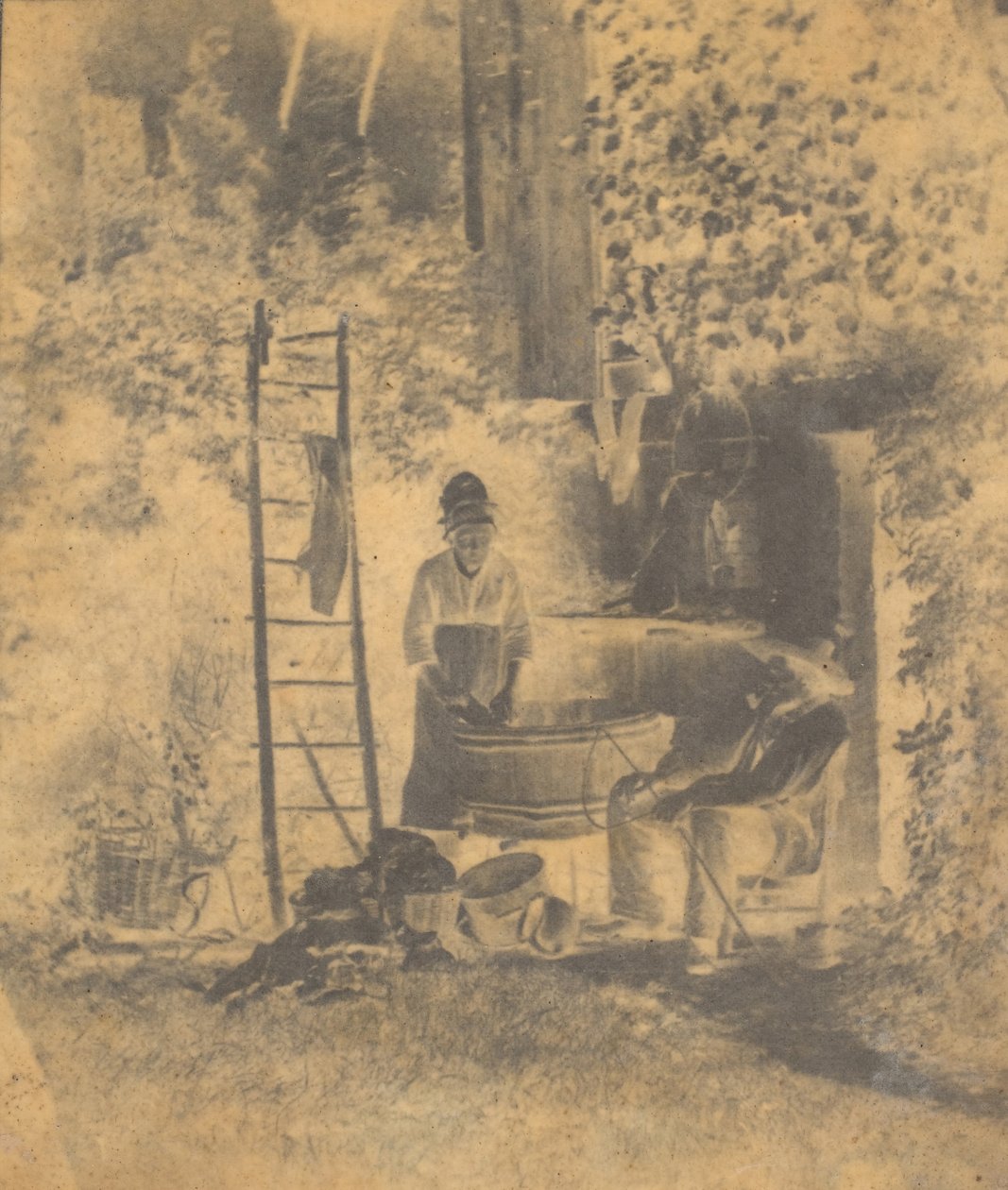 Pralnia, lata 40. XIX wieku. autorstwa Baron Louis Adolphe Humbert De Molard