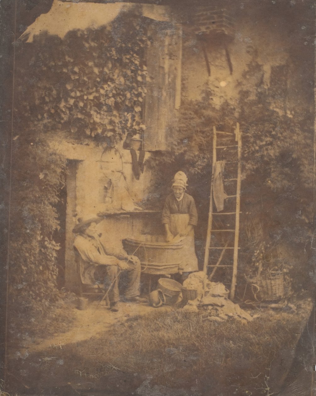 Pralnia, lata 40. XIX wieku. autorstwa Baron Louis Adolphe Humbert De Molard