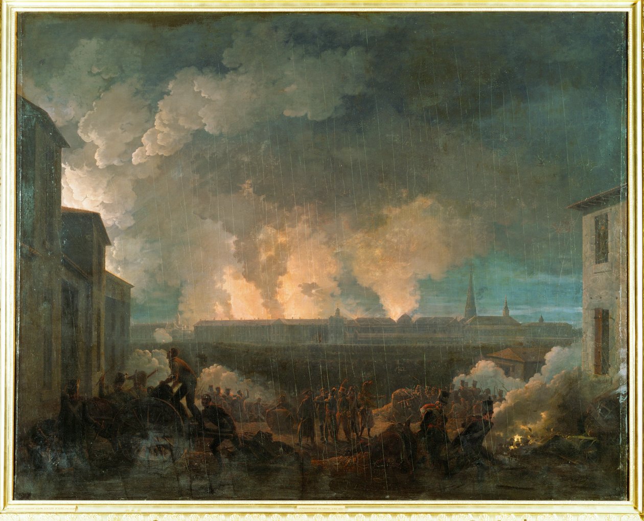 Bombardowanie Wiednia ... autorstwa Baron Louis Albert Bacler d