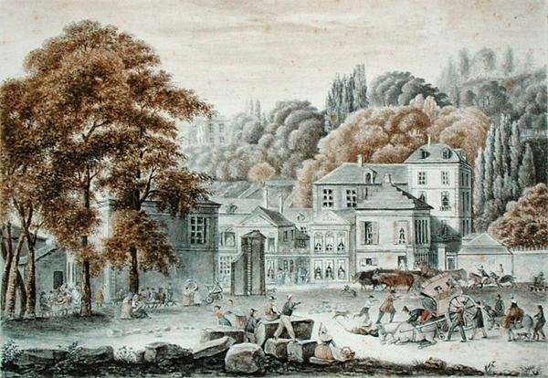 Nowe Place du Pont w Sevres w 1822 r. autorstwa Baron Louis Albert Bacler dAlbe