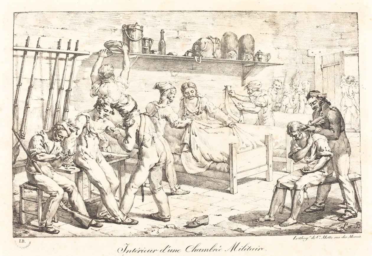 Wnętrze Izby Wojskowej autorstwa Baron Louis Albert Guillain Bacler d