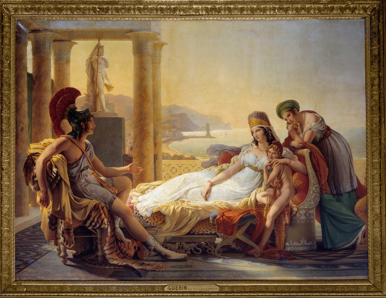 Eneasz opowiada Dydonie o katastrofie w Troi autorstwa Baron Pierre Narcisse Guerin