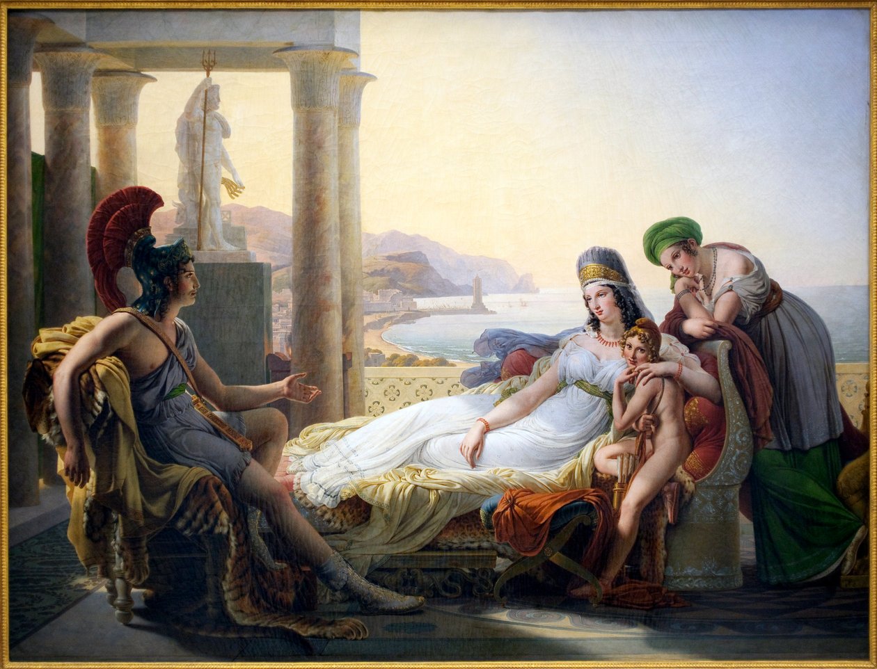 Enee narrant a Didon nieszczęścia Troi - obraz barona Pierre Narcisse (Pierre-Narcisse) Guerin (1774-1833), olej na płótnie autorstwa Baron Pierre Narcisse Guerin