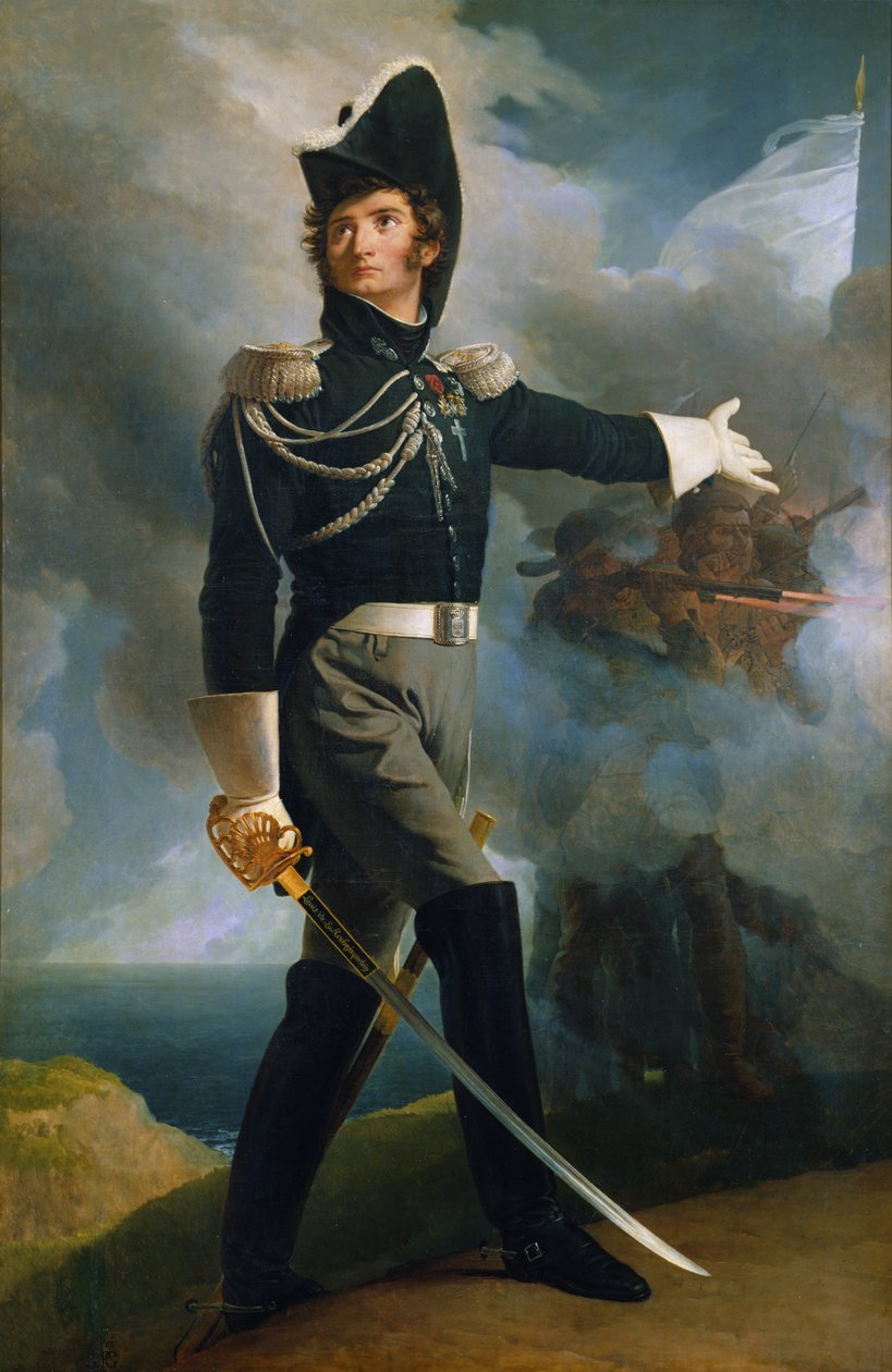 Portret Louisa du Vergier, 1819 autorstwa Baron Pierre Narcisse Guerin