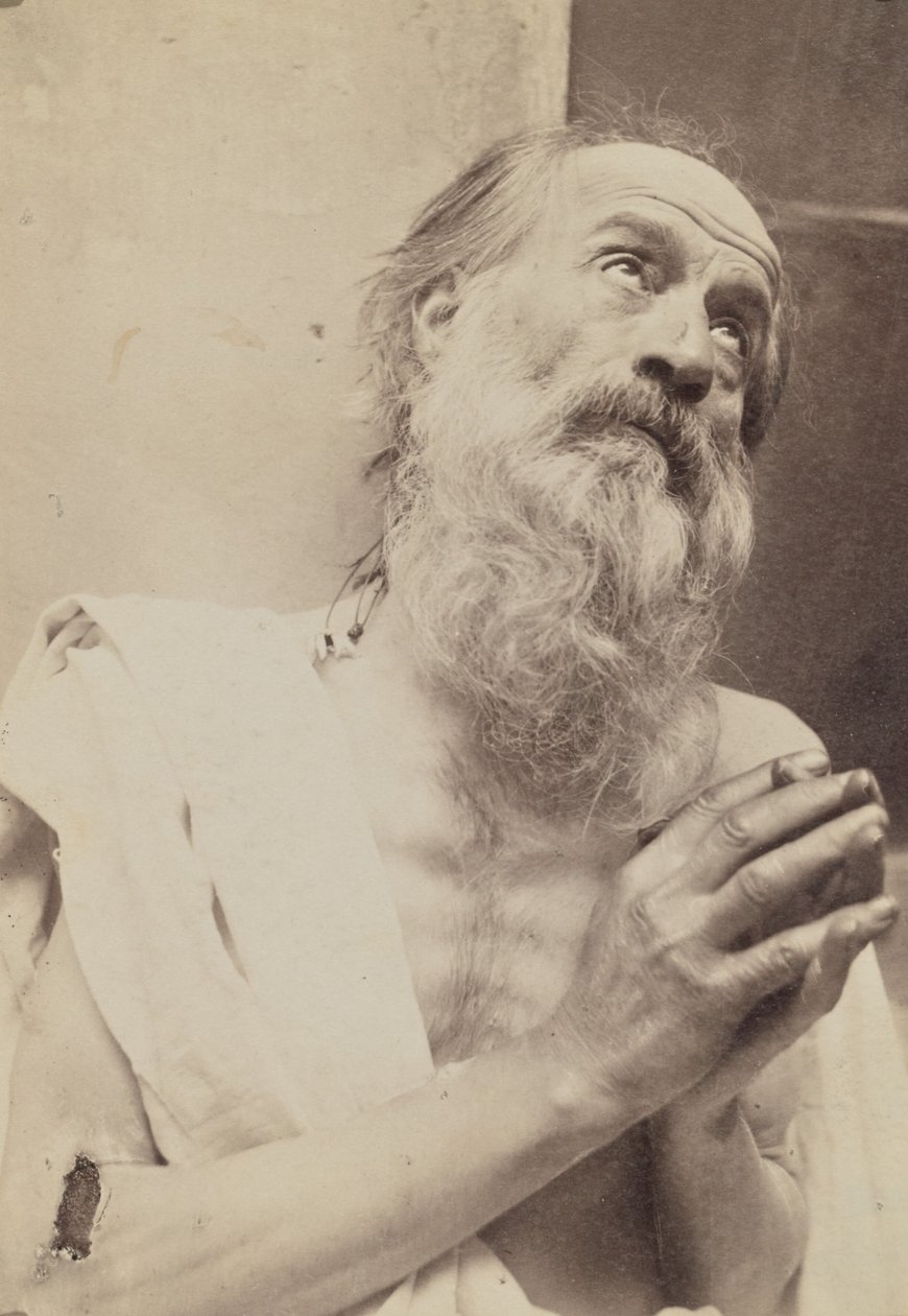 [Portret modlącego się mężczyzny] autorstwa Baron Wilhelm von Gloeden