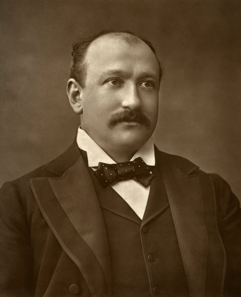 Brytyjski aktor Augustus Harris w Human Nature, 1886 autorstwa Barraud