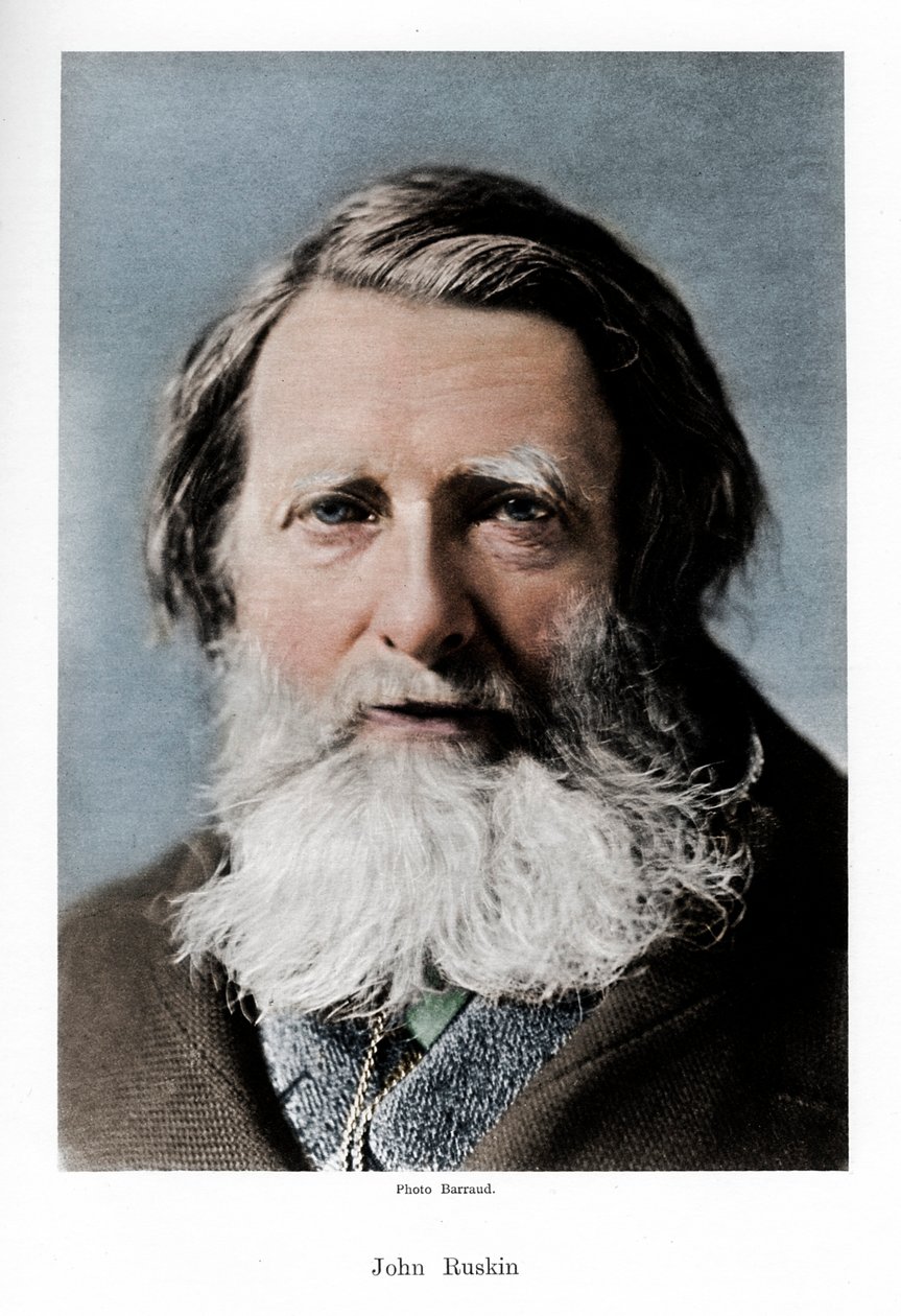John Ruskin, angielski krytyk, poeta i artysta, ok. 1880 r. autorstwa Barraud