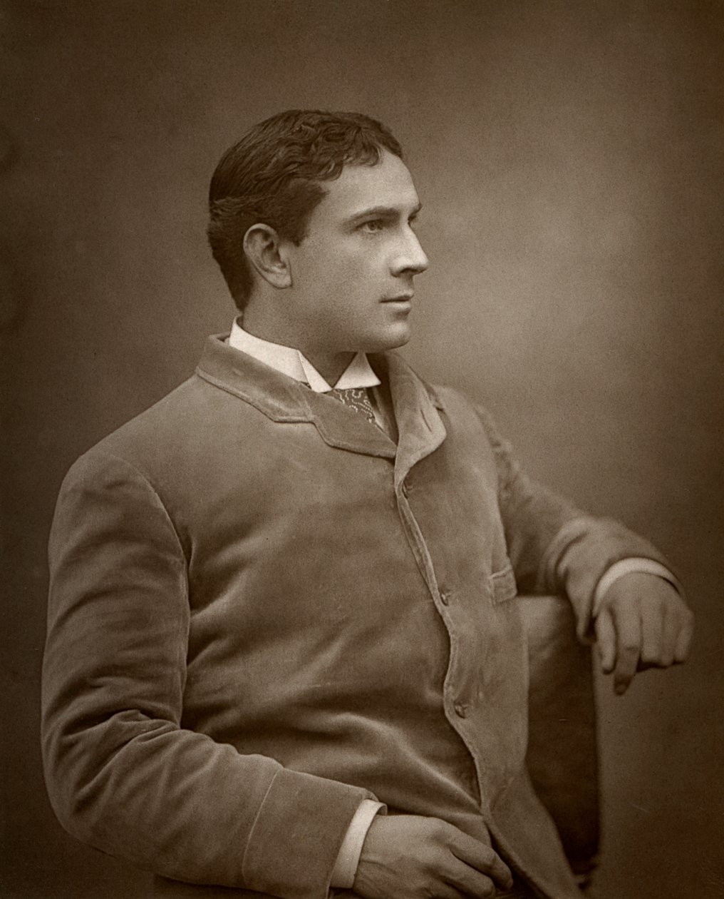 Maurice Barrymore, brytyjski aktor, 1886 autorstwa Barraud