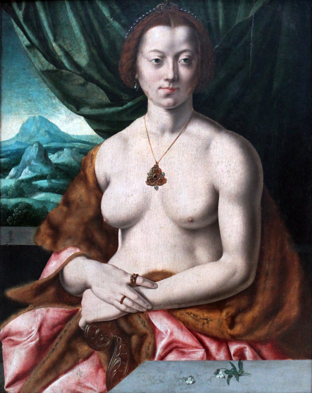 Portret kobiety nago autorstwa Barthel Bruyn the Elder