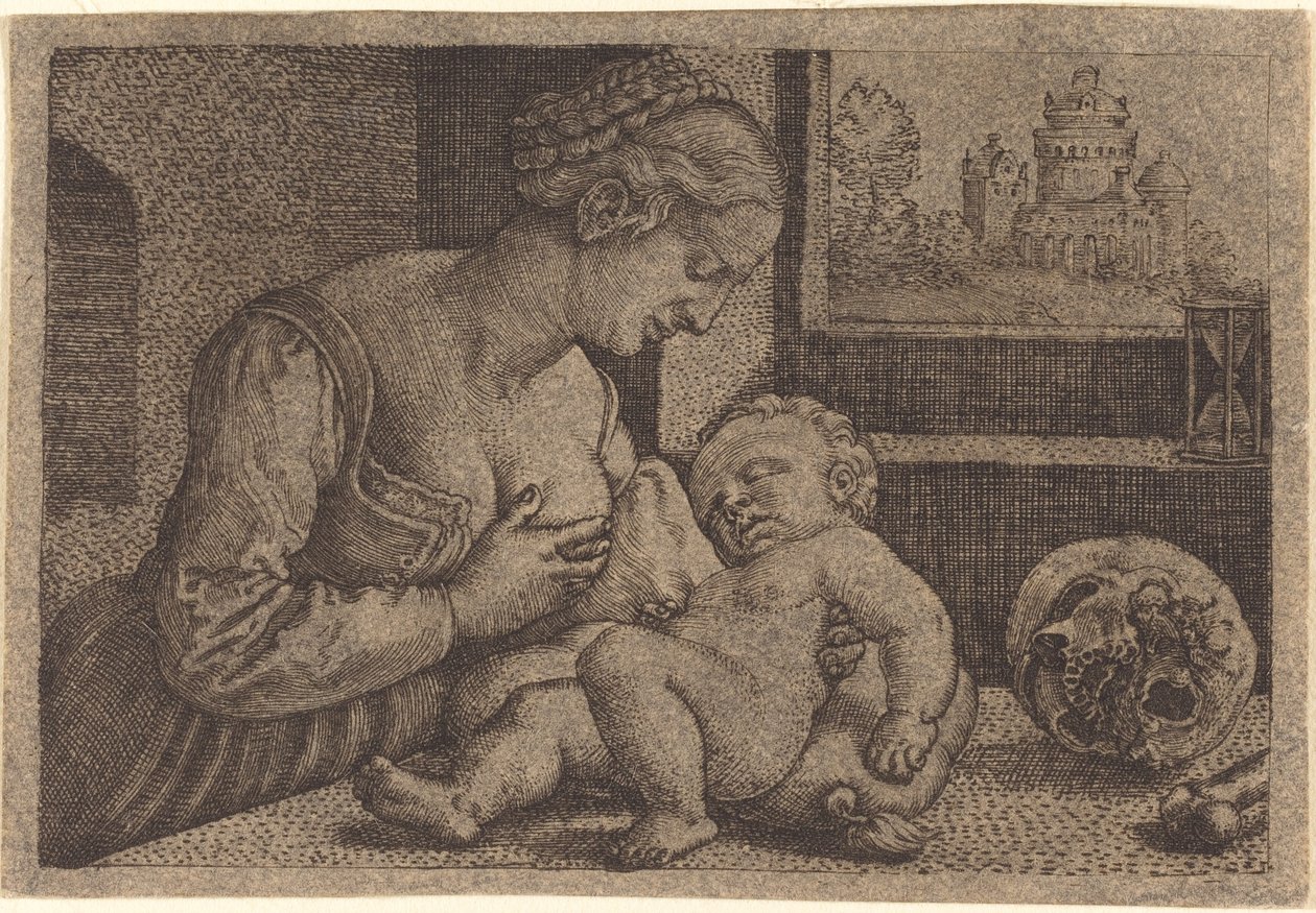 Madonna z Czaszką autorstwa Barthel Beham