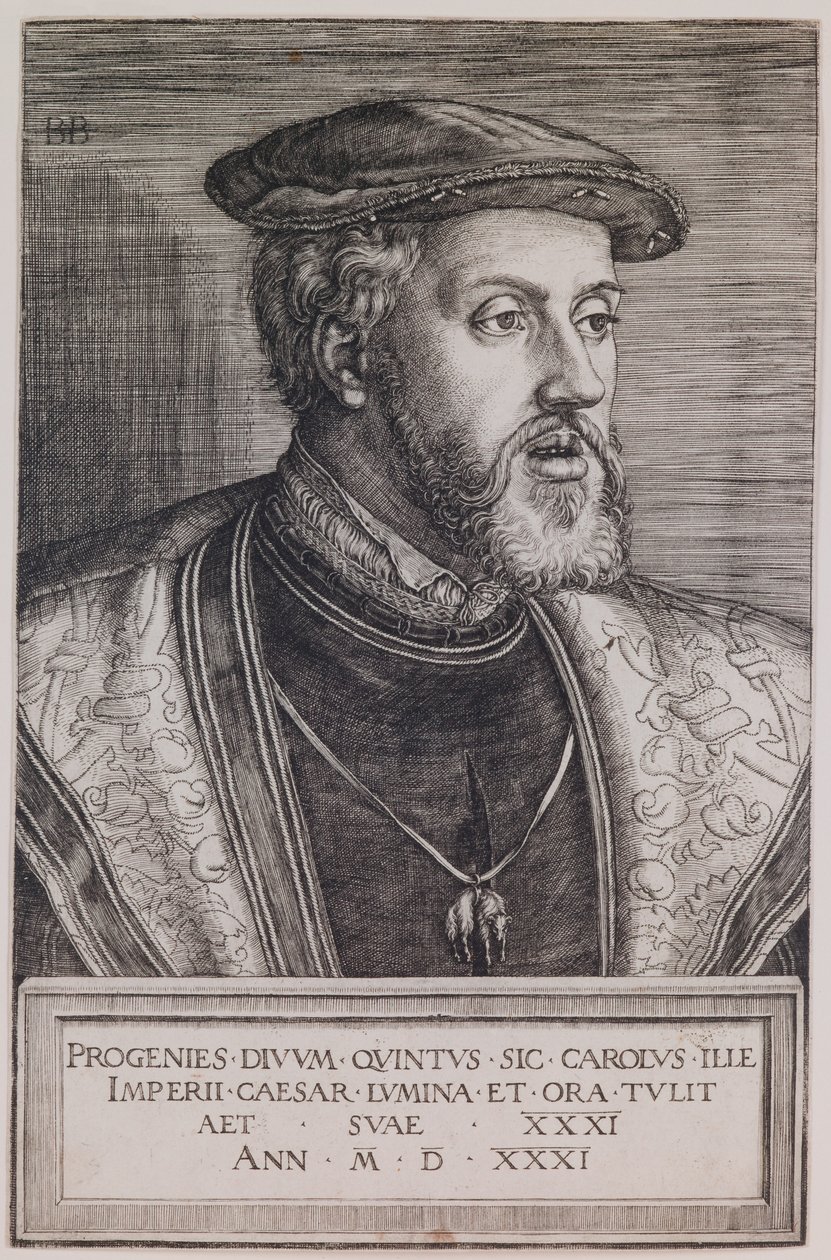 Portret Charlesa Quinta autorstwa Barthel Beham