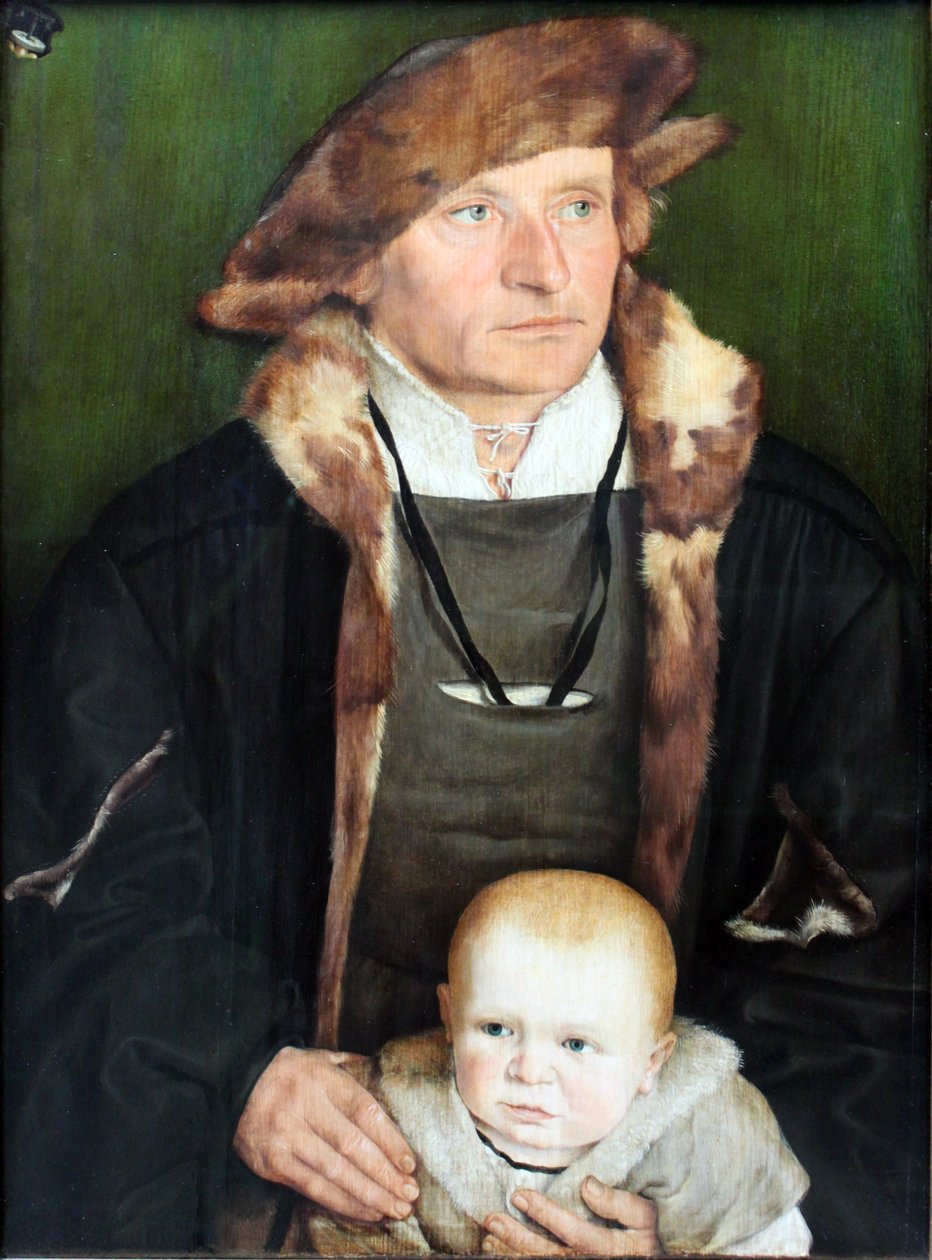 Portret Hansa Urmillera i jego syna autorstwa Barthel Beham