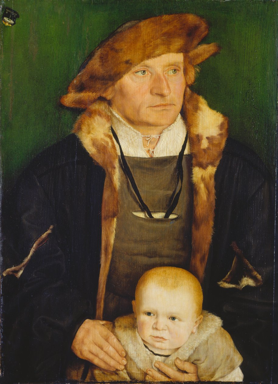 Portret Hansa Urmillera i jego syna autorstwa Barthel Beham