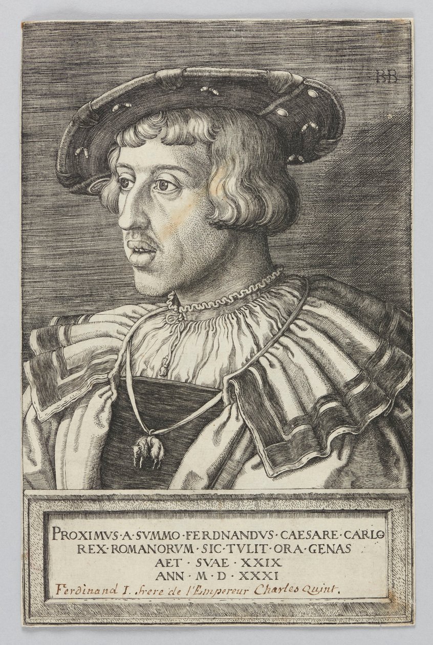 Portret cesarza Ferdynanda I autorstwa Barthel Beham